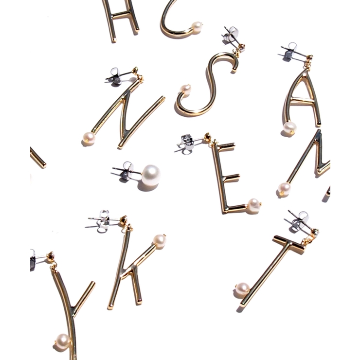 オリジナル ピアス イニシャル | TRANSIT ACCSESSORY  | 詳細画像2 