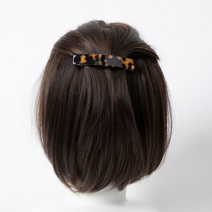 アレクサンドルドゥパリALEXANDREDEPARISAA8-736ヘアーアクセサリーCLASSIQUEレディースアクセサリーバレッタBARRETTEヘアクリップ髪留めベーシックスクエアべっ甲シンプルHAIRCLIP8cmオフィスカジュアルギフトプレゼントお祝い記念女性全5色