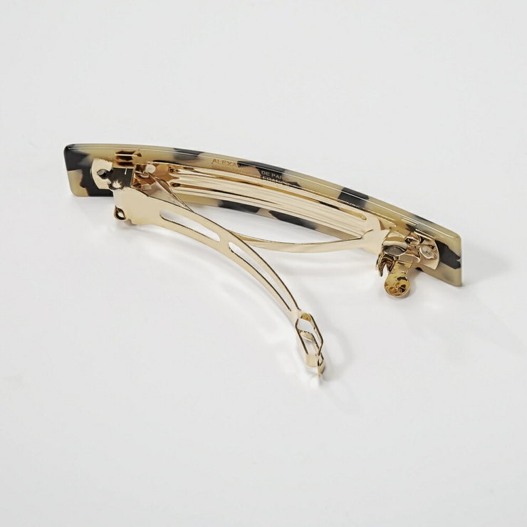 アレクサンドルドゥパリALEXANDREDEPARISAA8-736ヘアーアクセサリーCLASSIQUEレディースアクセサリーバレッタBARRETTEヘアクリップ髪留めベーシックスクエアべっ甲シンプルHAIRCLIP8cmオフィスカジュアルギフトプレゼントお祝い記念女性全5色