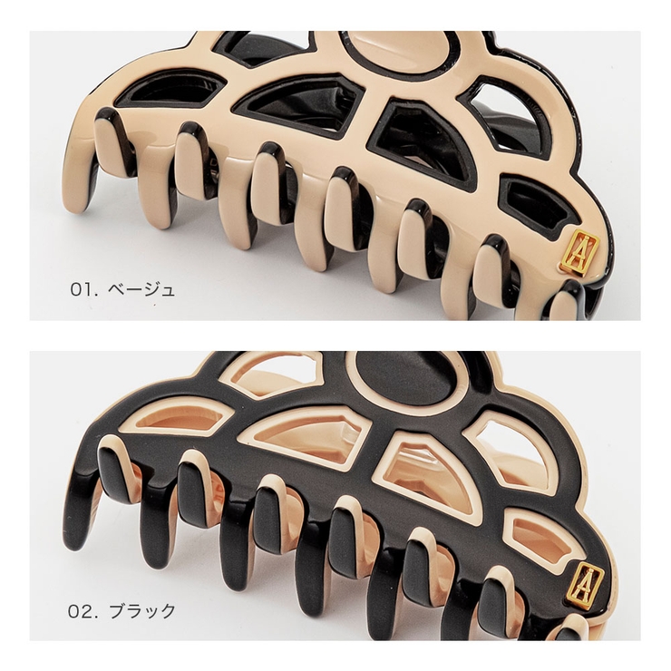 アレクサンドルドゥパリALEXANDREDEPARISACCS-16163-03ヘアーアクセサリーレディースアクセサリークリップCLIPSヘアクリップ髪留めSサイズHAIRCLIPアクセント6cmシャンデリアハーフアップスタイルギフトプレゼントお祝い記念女性ベージュブラック