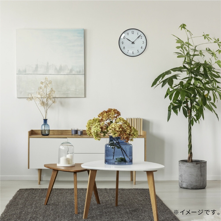 アルネヤコブセン掛け時計メンズレディース時計壁掛け29cm北欧シンプルステーションARNEJACOBSENTABLECLOCKSTATIONプレゼントギフトお祝いおしゃれブラック×ホワイトSTATIONWC