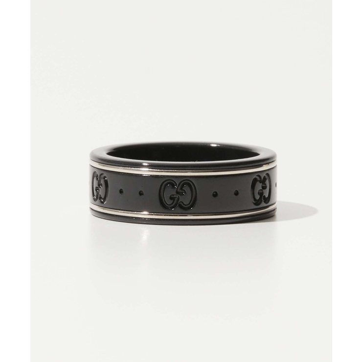 グッチGUCCI225985I19A1リングICONTHINBANDIN18KTWHITEGOLDANDBLACKSYNTHETICCORUNDUMメンズレディースアクセサリー指輪シンバンドホワイトゴールドアイコンギフトプレゼントエレガントお祝い記念おしゃれクリスマス1314151617