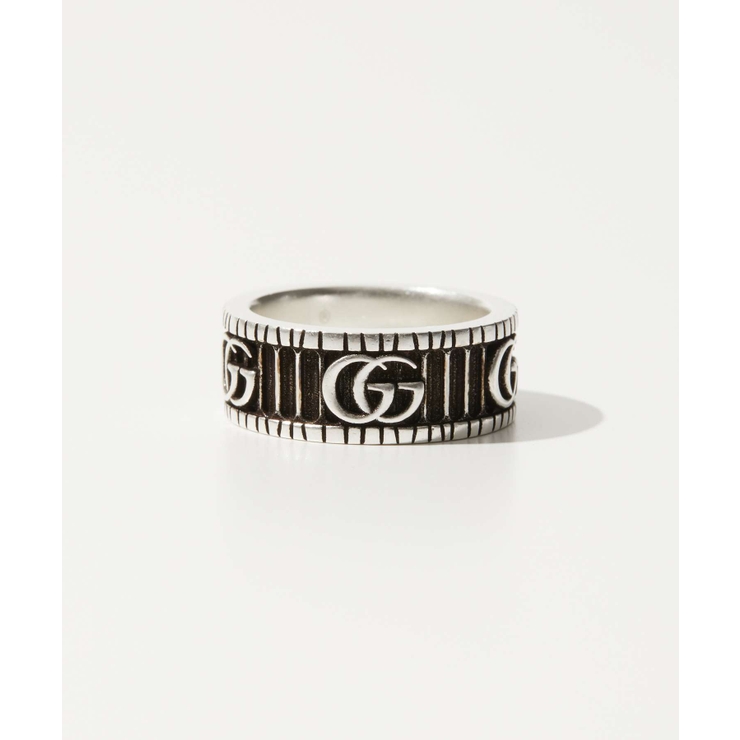 グッチGUCCI551899J8400リングGGMARMONTRING8MMAGEDSILVERメンズレディースアクセサリー指輪ダブルGスターリングシルバージュエリーギフトプレゼントエレガントお祝い記念おしゃれクリスマスシルバー0809121314162224