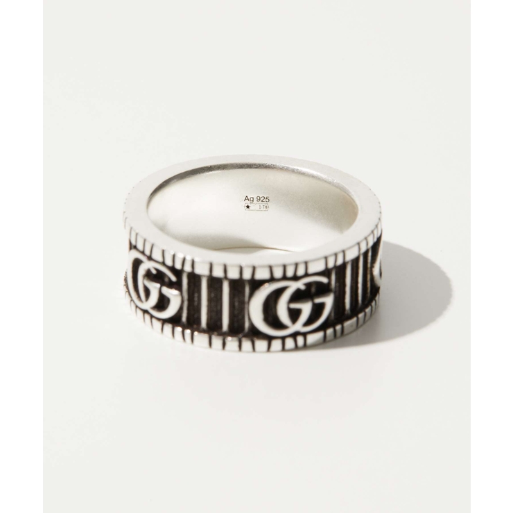 グッチGUCCI551899J8400リングGGMARMONTRING8MMAGEDSILVERメンズレディースアクセサリー指輪ダブルGスターリングシルバージュエリーギフトプレゼントエレガントお祝い記念おしゃれクリスマスシルバー0809121314162224