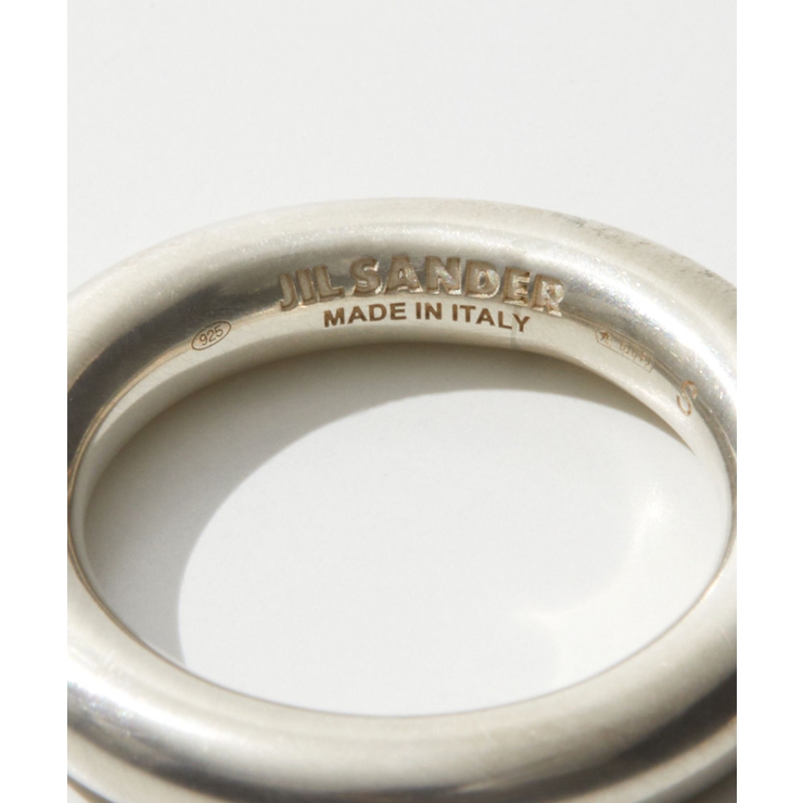 ジルサンダーJILSANDERJ11UQ0001J12002リングレディースアクセサリー指輪クラシックリングロゴ刻印シンプルジュエリーカジュアルギフトプレゼントお祝い記念CLASSICRING1シルバーゴールド91317号相当