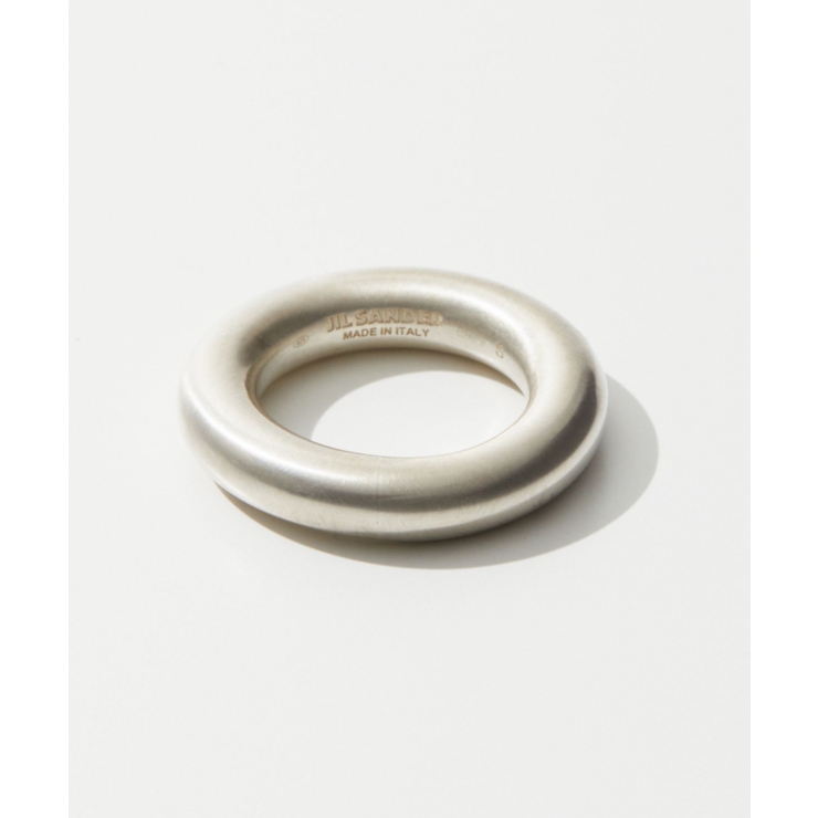 ジルサンダーJILSANDERJ11UQ0003J12002リングレディースアクセサリー指輪クラシックリングロゴ刻印シンプルジュエリーカジュアルギフトプレゼントお祝い記念CLASSICRING2シルバーゴールド91317号相当
