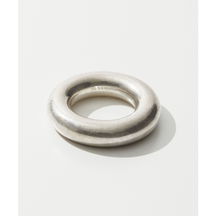 ジルサンダーJILSANDERJ11UQ0004J12002リングレディースアクセサリー指輪クラシックリングロゴ刻印シンプルジュエリーカジュアルギフトプレゼントお祝い記念CLASSICRING3シルバーゴールド91317号相当