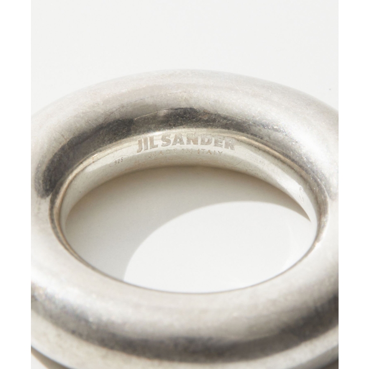 ジルサンダーJILSANDERJ11UQ0004J12002リングレディースアクセサリー指輪クラシックリングロゴ刻印シンプルジュエリーカジュアルギフトプレゼントお祝い記念CLASSICRING3シルバーゴールド91317号相当