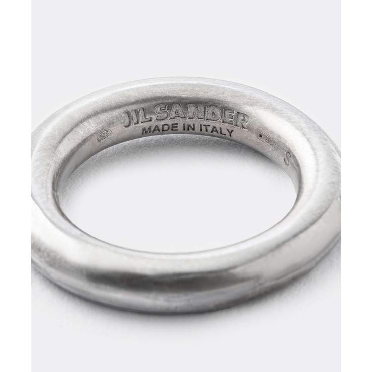 ジルサンダーJILSANDERJ11UQ0001P4865リングレディースアクセサリー指輪クラシックリングロゴ刻印シンプルジュエリーカジュアルギフトプレゼントお祝い記念CLASSICRING1シルバーSML