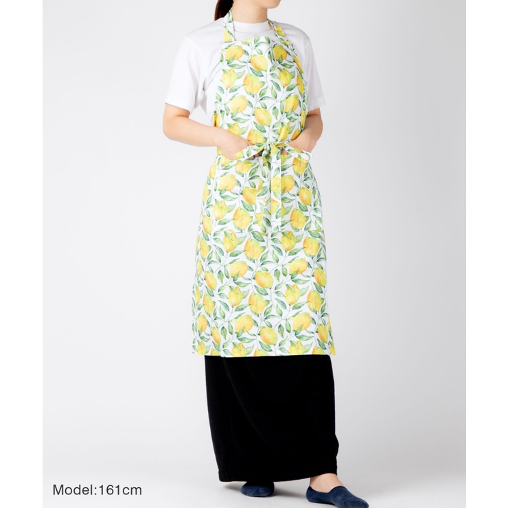 クリッパンKLIPPAN5792エプロンLEMONTREEメンズレディースキッチン用品レモンツリー柄北欧キッチンカフェ厨房コットンギフトプレゼント新生活母の日かわいい綿Apronsイエロー