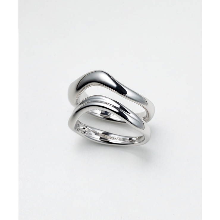 マリアブラックMARIABLACK500425AGリングVayuRingStackSilverHPレディースアクセサリー指輪シルバー925シンプルジュエリーカジュアルギフトプレゼントお祝い記念かわいいおしゃれクリスマスシルバー10～14号相当