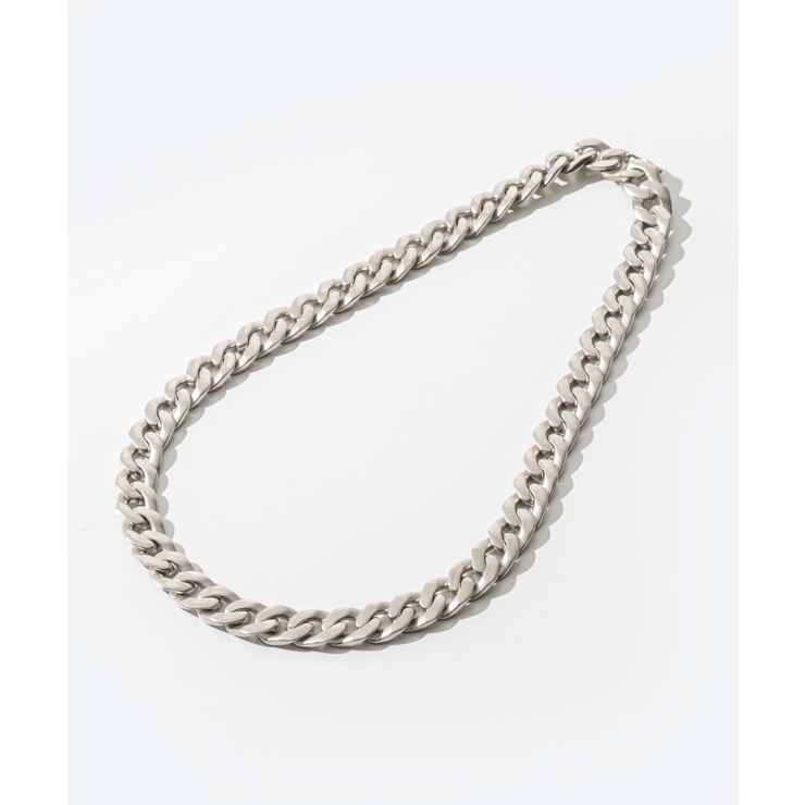 メゾンマルジェラMAISONMARGIELASI8UU0002SV0130ネックレスNecklaceメンズアクセサリーインターロッキングチャンキーチェーンネックレスジュエリーターリングシルバーカーブネックレスギフトプレゼントお祝い記念シルバー