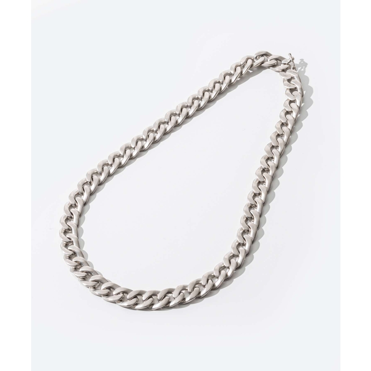 メゾンマルジェラMAISONMARGIELASI8UU0002SV0130ネックレスNecklaceメンズアクセサリーインターロッキングチャンキーチェーンネックレスジュエリーターリングシルバーカーブネックレスギフトプレゼントお祝い記念シルバー