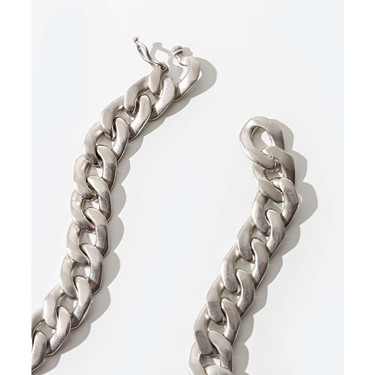 メゾンマルジェラMAISONMARGIELASI8UU0002SV0130ネックレスNecklaceメンズアクセサリーインターロッキングチャンキーチェーンネックレスジュエリーターリングシルバーカーブネックレスギフトプレゼントお祝い記念シルバー