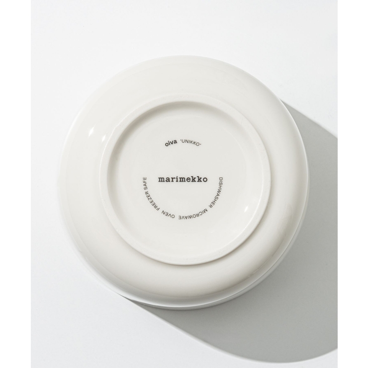 マリメッコMarimekko072591お皿メンズレディースキッチン用品ボウルウニッコ500ml食器北欧プレゼントお祝い陶器記念ギフトOivaUnikkobowl5dlホワイト×オフホワイト