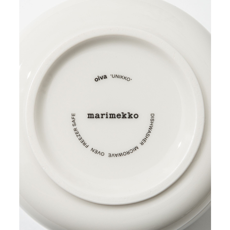 マリメッコMarimekko072591お皿メンズレディースキッチン用品ボウルウニッコ500ml食器北欧プレゼントお祝い陶器記念ギフトOivaUnikkobowl5dlホワイト×オフホワイト