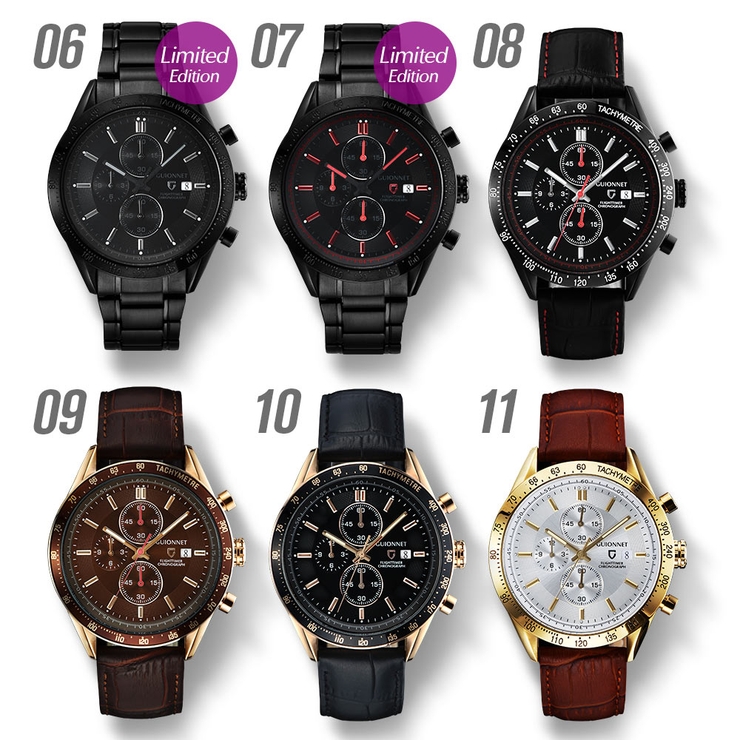 【POWERWatch掲載】【ラッピング無料】2014年SS新作時を極めるレーシングクロノグラフこの高級感、まさにエレガントスポーティーの頂点【雑誌掲載モデル限定品腕時計メンズクロノグラフ腕時計100m防水スーツビジネスカジュアルプレゼント父の日男性用】
