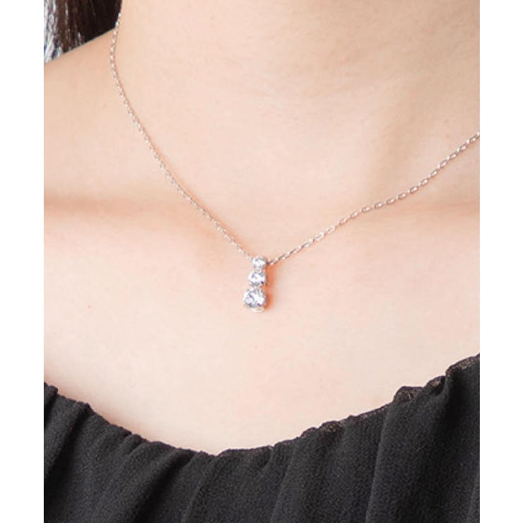 スワロフスキーswarovski5414970ネックレスAttractTrilogyレディースアクセサリーアトラクトトリロジーペンダントラウンドカットホワイトロジウムプレーティングシンプルジュエリーチェーンネックレスギフトプレゼントお祝い記念シルバー