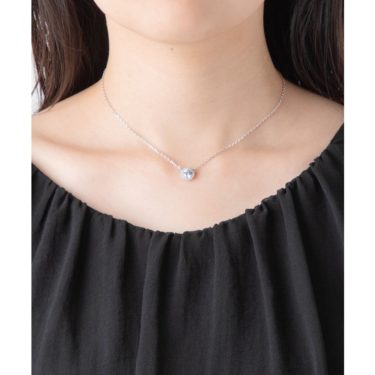 スワロフスキーswarovski5636264ネックレスConstellaレディースアクセサリーコンステラペンダントラウンドカットパヴェホワイトロジウムプレーティングシンプルジュエリーチェーンネックレスギフトプレゼントお祝い記念シルバー