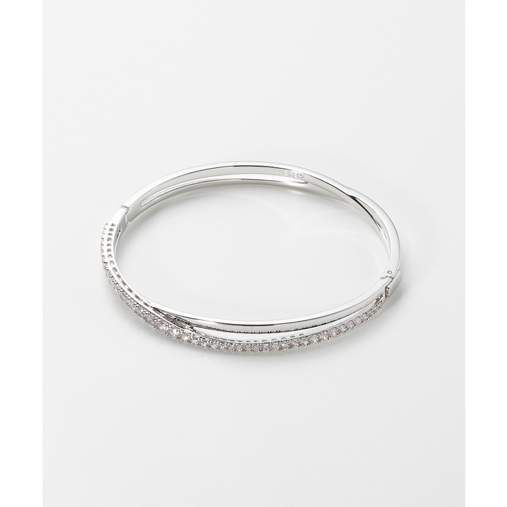 スワロフスキーswarovski5565210ブレスレットTwistレディースアクセサリーツイストブレスレットバングルホワイトロジウムプレーティングシンプルジュエリーギフトプレゼントお祝い記念シルバー