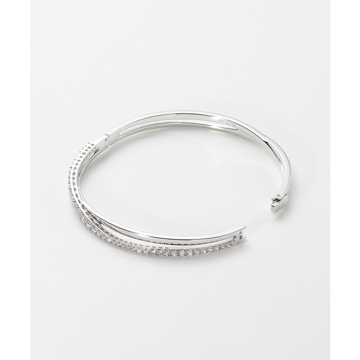 スワロフスキーswarovski5565210ブレスレットTwistレディースアクセサリーツイストブレスレットバングルホワイトロジウムプレーティングシンプルジュエリーギフトプレゼントお祝い記念シルバー