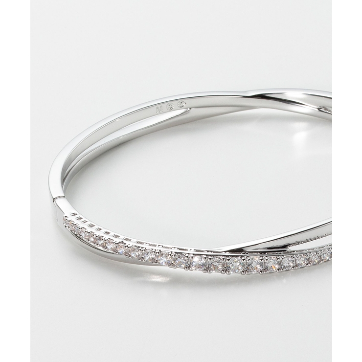 スワロフスキーswarovski5565210ブレスレットTwistレディースアクセサリーツイストブレスレットバングルホワイトロジウムプレーティングシンプルジュエリーギフトプレゼントお祝い記念シルバー