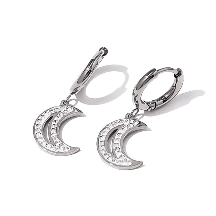 シルバー | ムーンピアス【韓国ファッション】 | Ulysses