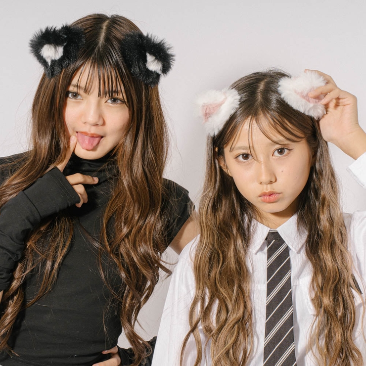 猫耳ファーヘアピン[品番：VINK0003064]｜URBAN CHERRY