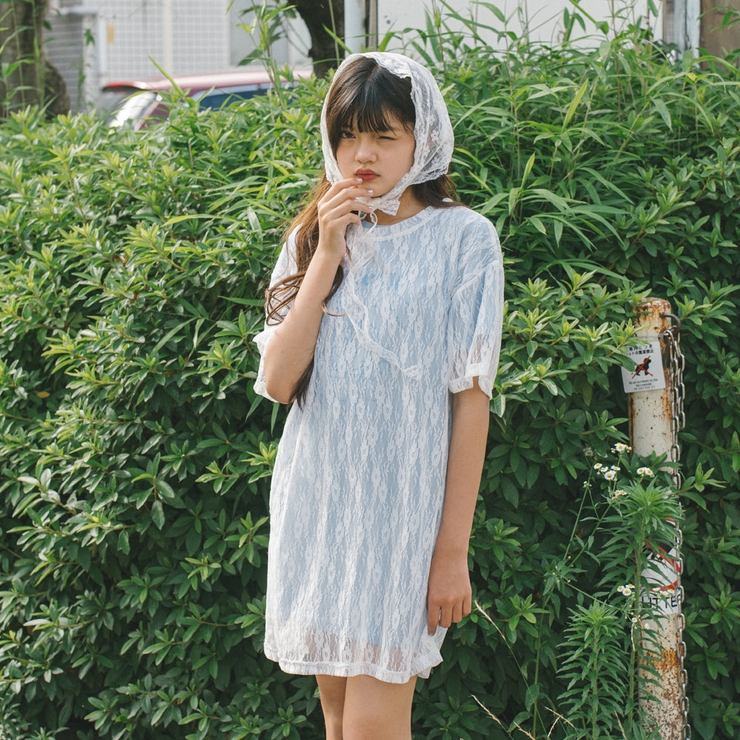 ❤️バンビのバンブーbag レースコサージュ セール】【KIDS】レースバブーシュカ（カチューシャ