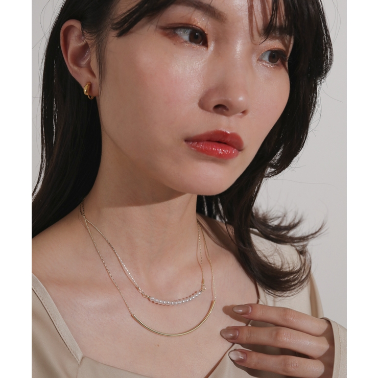シルバー バロックパール チェーンミックス ネックレス GP （ネックレス・ペンダント・チョーカー）｜COCOSHNIK / ココシュニック  ファッション通販 タカシマヤファッションスクエア
