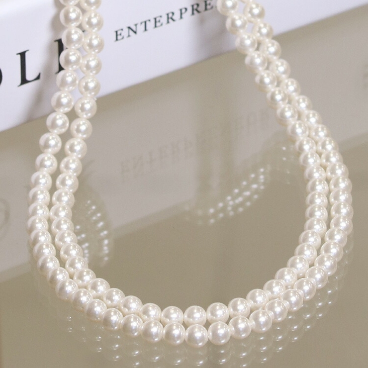 大胆で上品な輝き♡華やか【CHANEL】2連 ネックレス パール ♢華やかパール♢】CHANEL ネックレス チョーカー