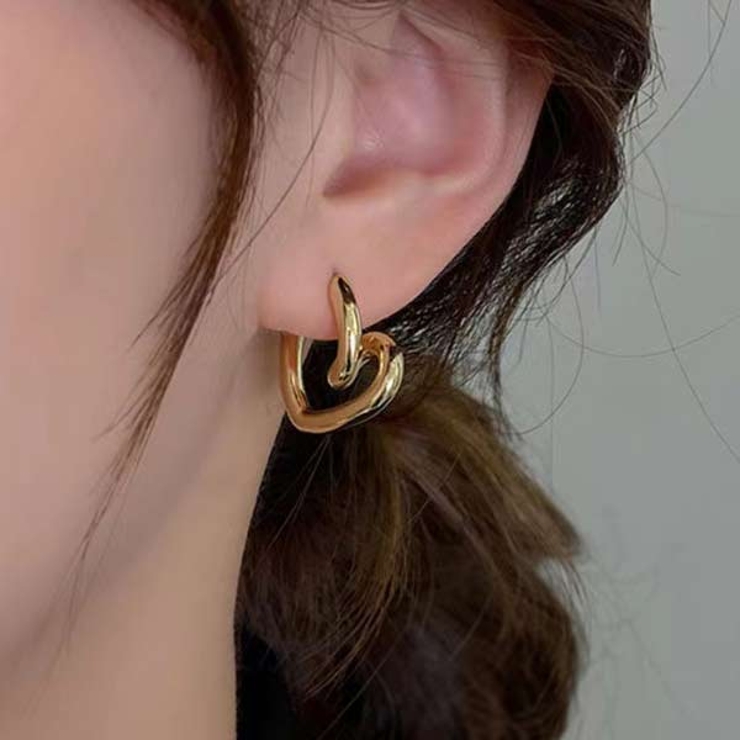 GLD(ピアス) | ハート フープ ピアス | VICTORIA