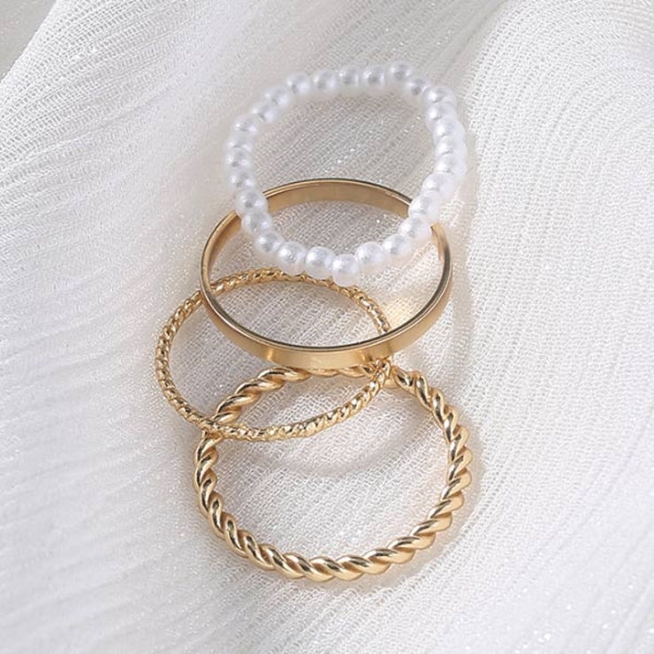 4点セット リング アクセサリー[品番：VCTW0004471]｜VICTORIA
