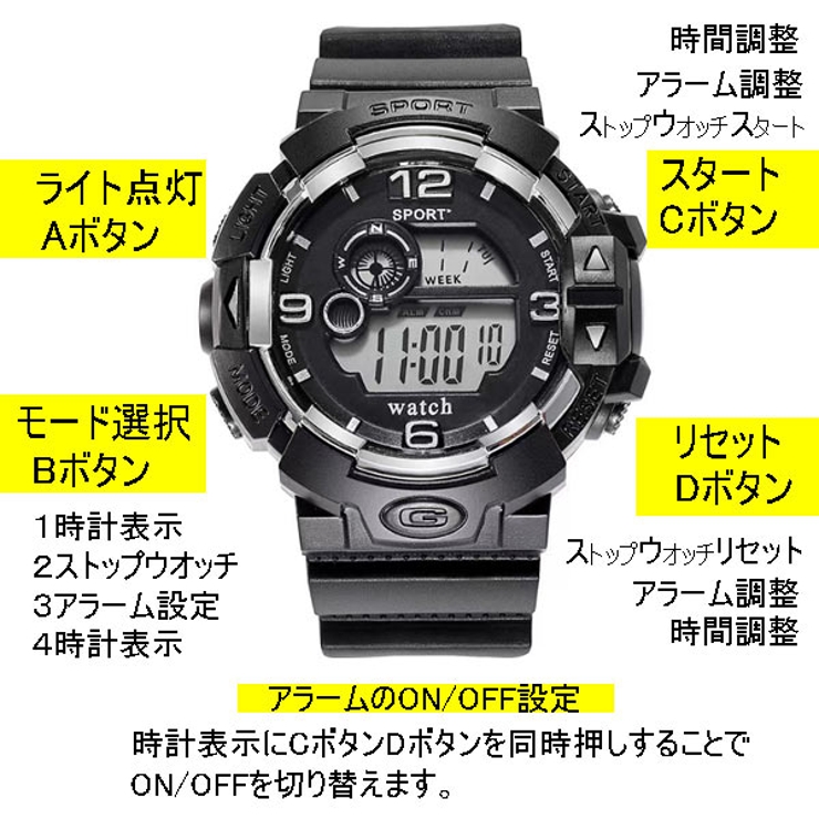 スポーツウォッチ カジュアル ラウンドウォッチ[品番：VCTW0004322