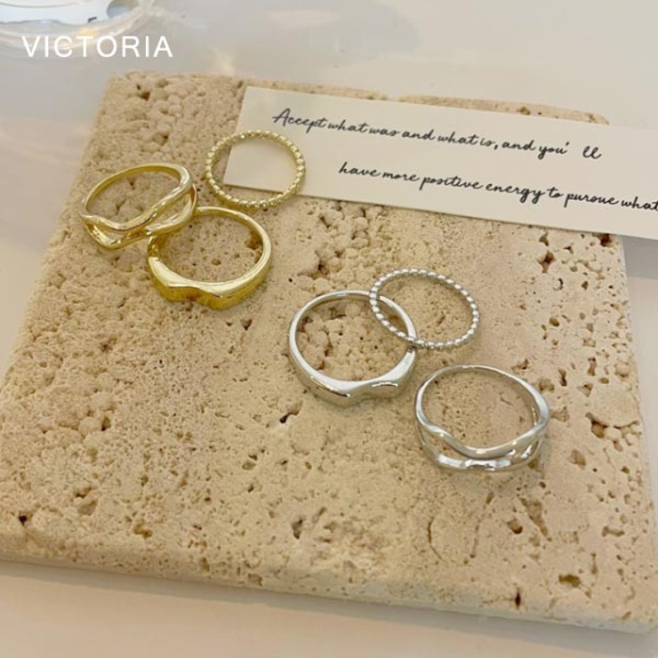 リング 指輪 指先にモード感を！3点セットリング | VICTORIA | 詳細画像5 