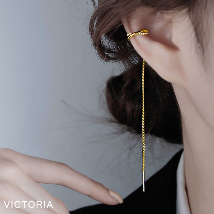 GLD | イヤーカフ チェーン ピアス | VICTORIA