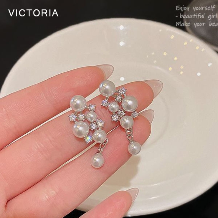 パールイヤリング 揺れるイヤリング 韓国 | VICTORIA | 詳細画像10 