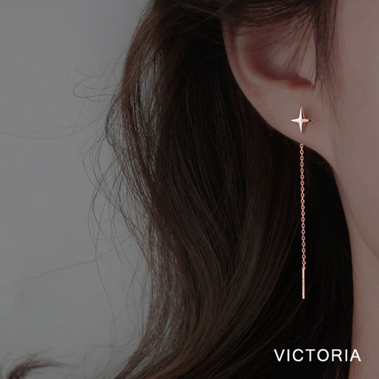 ピアス ロングチェーン 星 | VICTORIA | 詳細画像2 