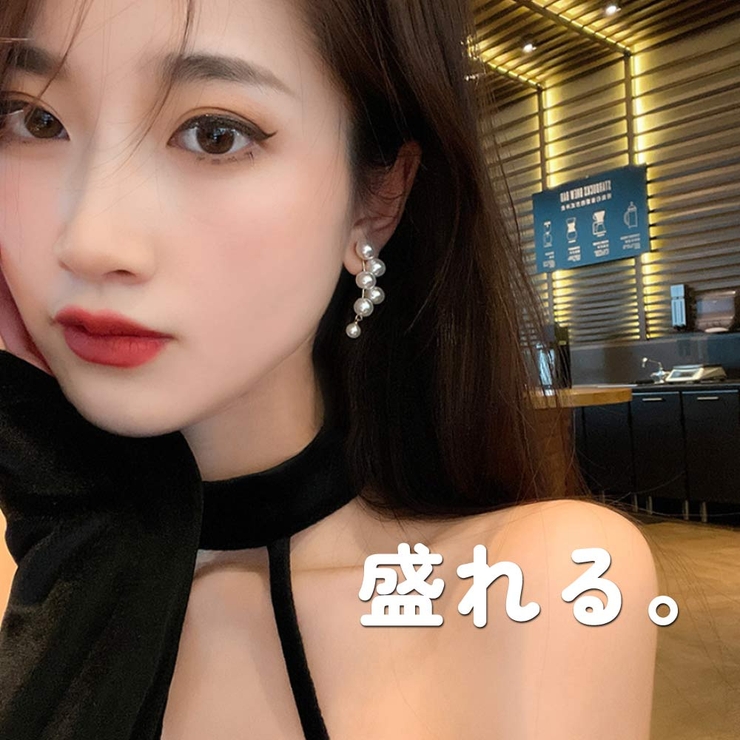 パールクラスター ピアス 大粒 | VICTORIA | 詳細画像3 