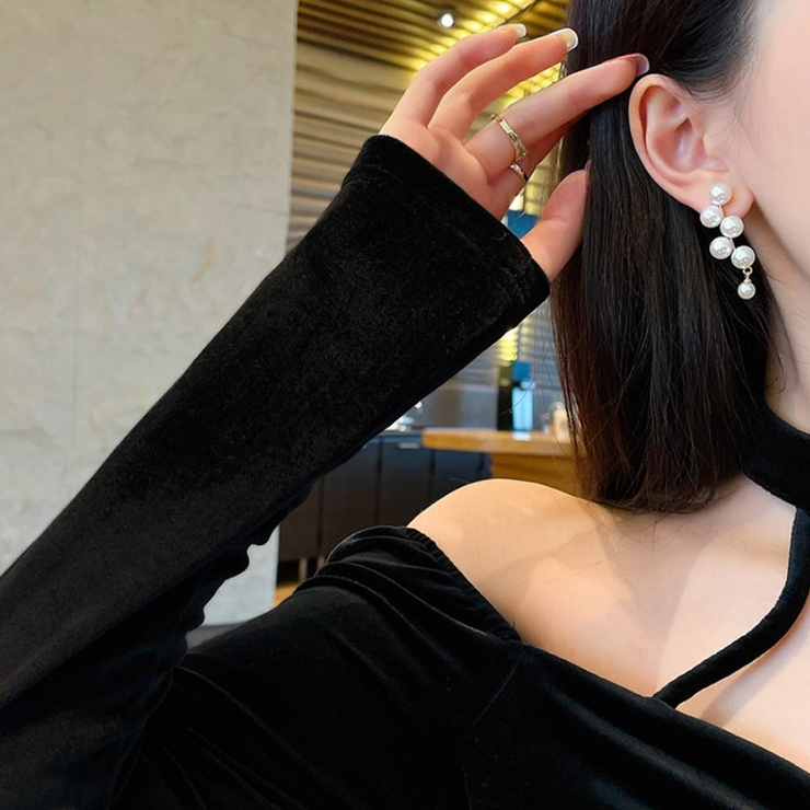 パールクラスター ピアス 大粒 | VICTORIA | 詳細画像4 