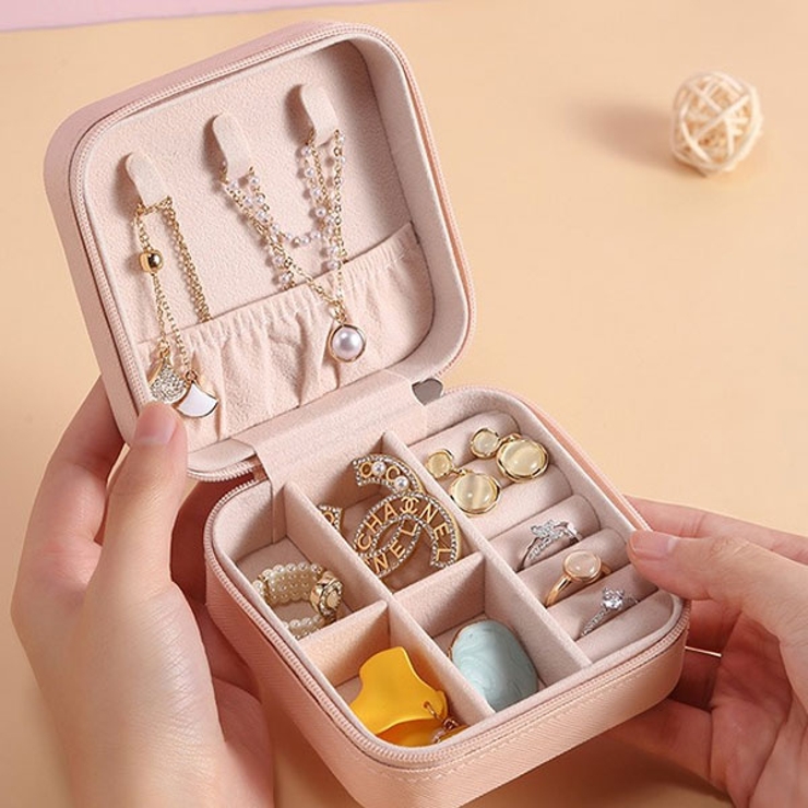 ジュエリーボックス アクセサリーボックス 携帯用[品番：VCTW0003689