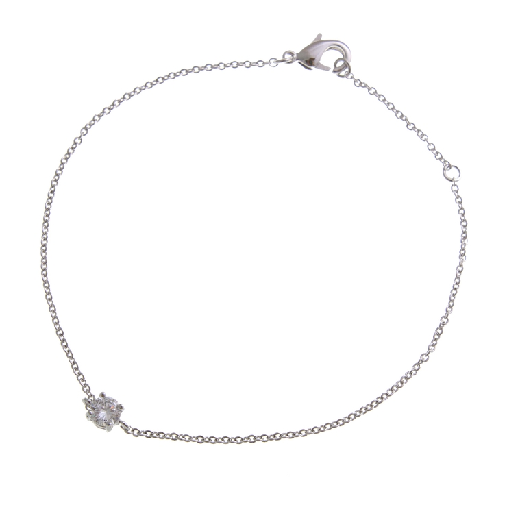 一粒キュービックジルコニアブレスレット/シンプル B4011 | VINGTAINE | 詳細画像3 