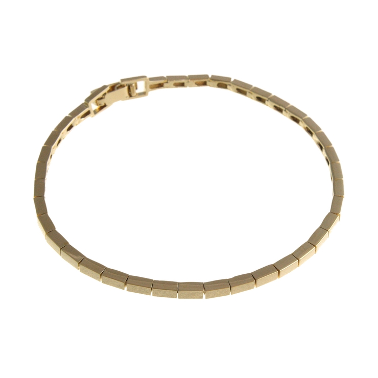 ゴールド | スクエアチェーンブレスレット/華奢/シンプル/Sサイズ/Mサイズ B4061 | VINGTAINE