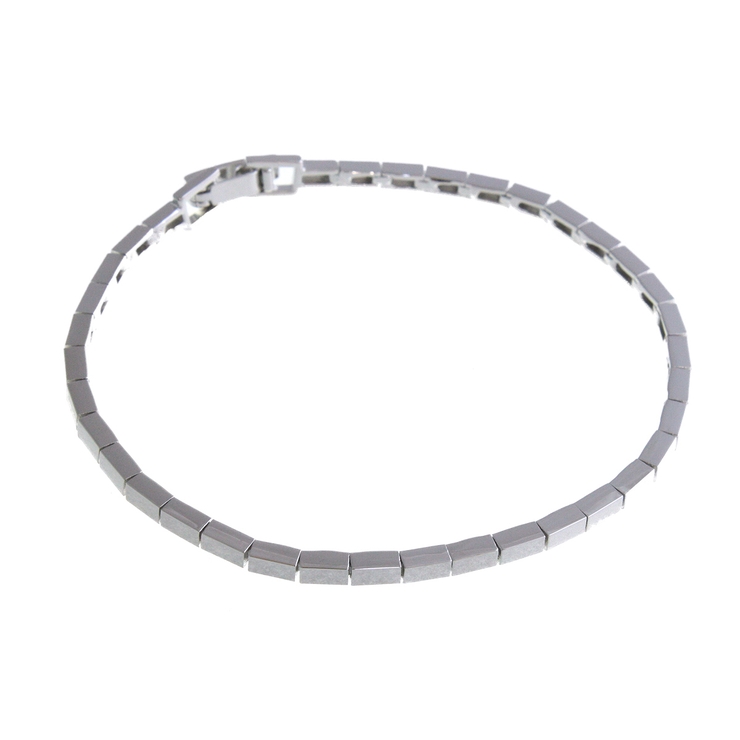 シルバー | スクエアチェーンブレスレット/華奢/シンプル/Sサイズ/Mサイズ B4061 | VINGTAINE