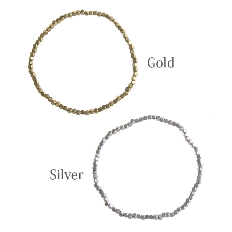 カットビーズブレスレット/シンプル/華奢/煌き/デイリー B4081 | VINGTAINE | 詳細画像2 