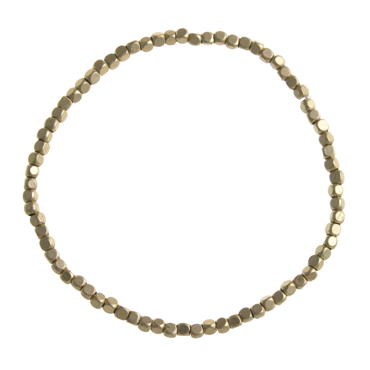 ゴールド | カットビーズブレスレット/シンプル/華奢/煌き/デイリー B4081 | VINGTAINE