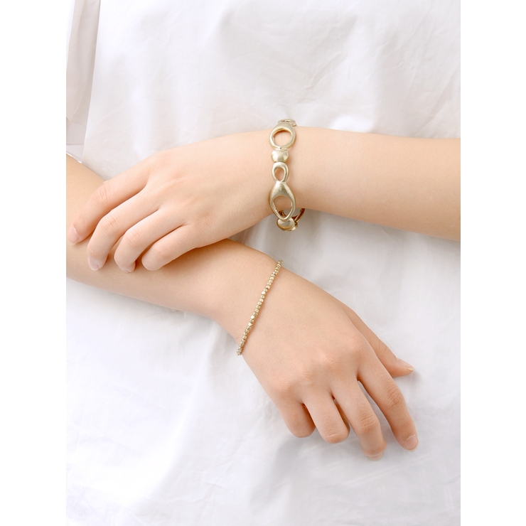 カットビーズブレスレット/シンプル/華奢/煌き/デイリー B4081 | VINGTAINE | 詳細画像4 