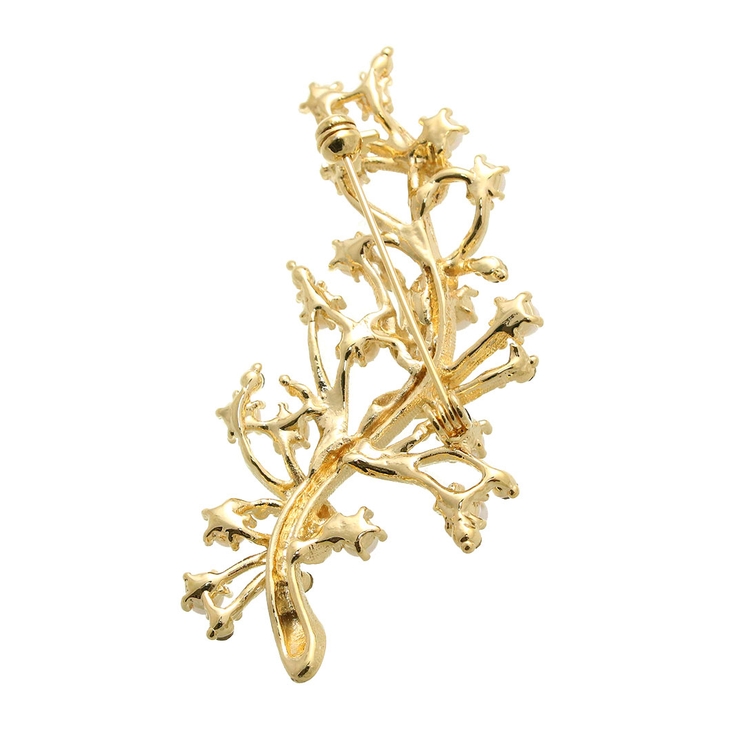 パール×ストーンツリーデザインブローチ 結婚式 パーティー | VINGTAINE | 詳細画像3 