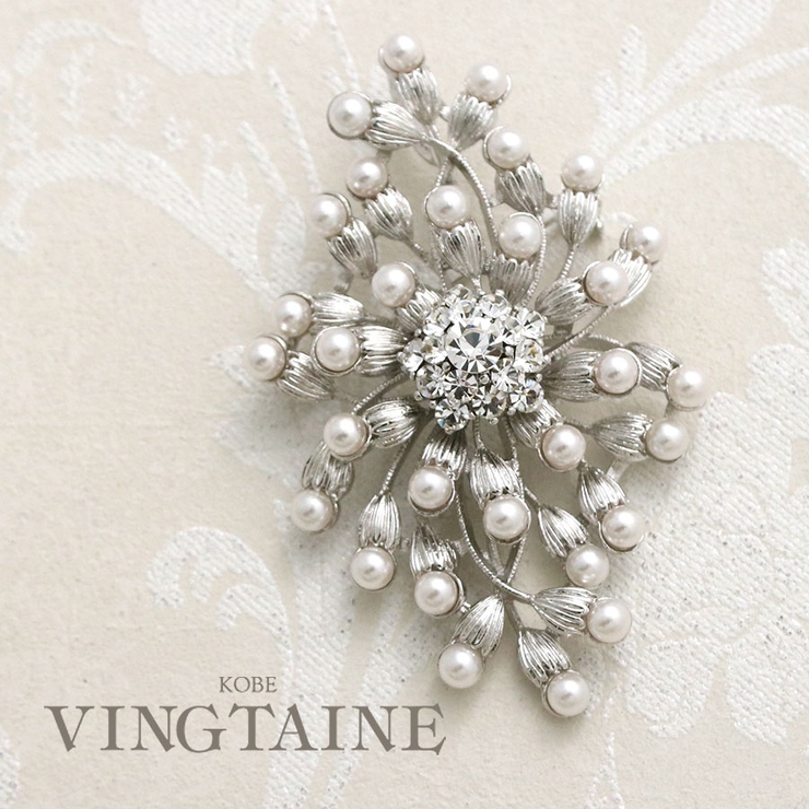 ブローチ ビジュー パール | VINGTAINE | 詳細画像1 