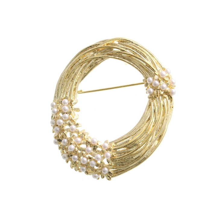 ゴールド | ブローチ 花冠 かんむり | VINGTAINE